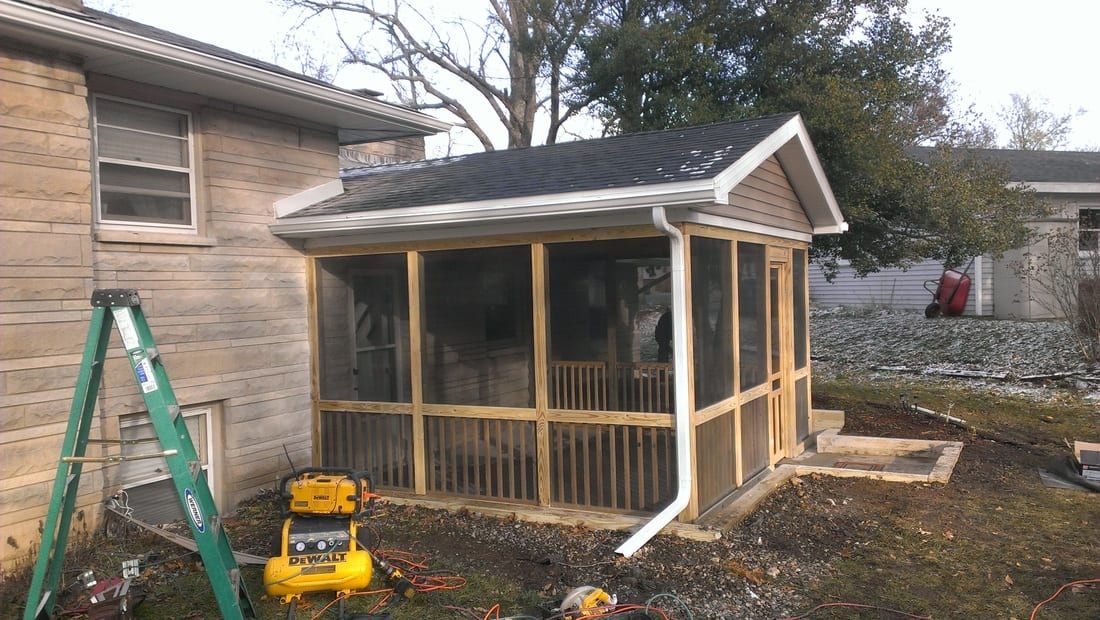 Screened in addition project